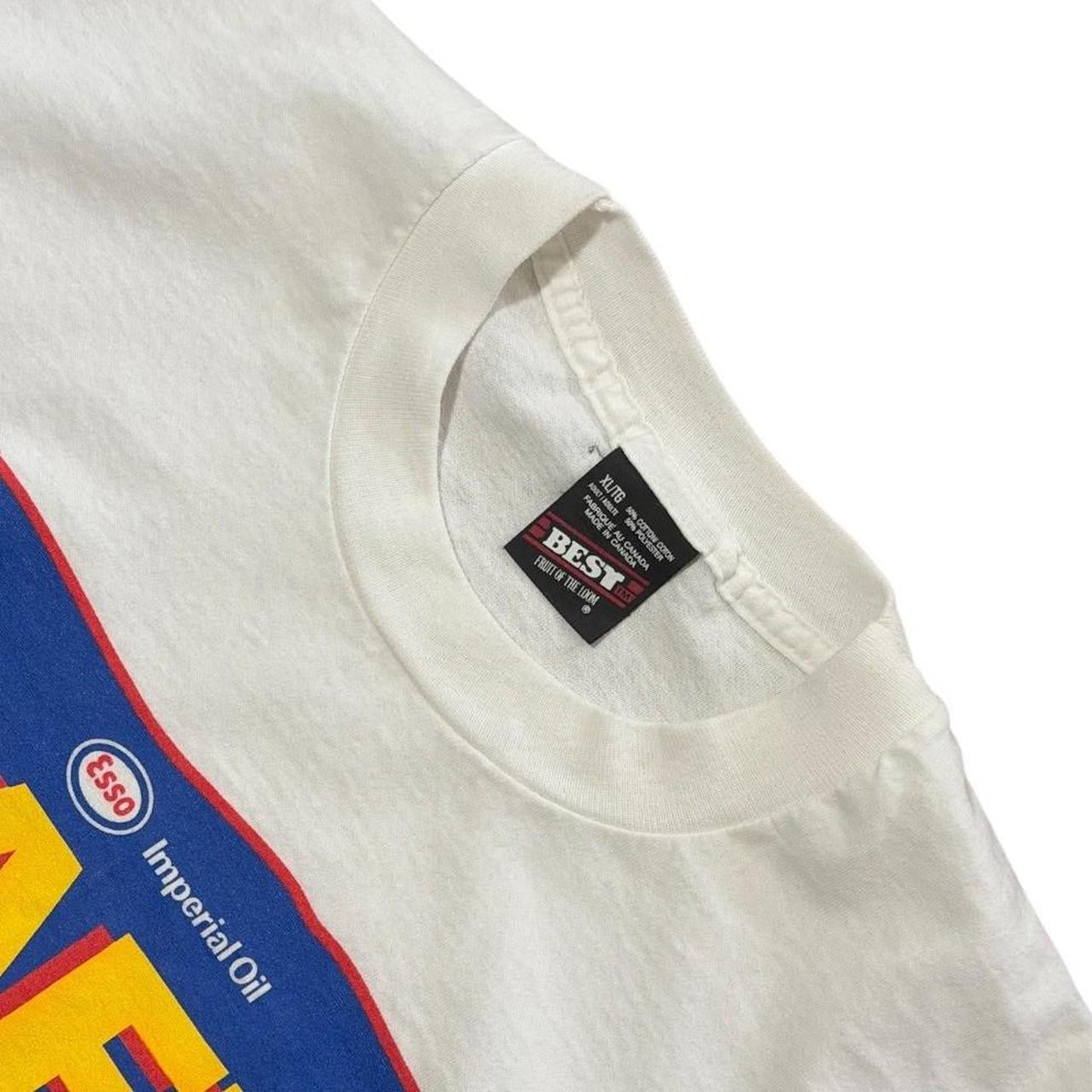 90s Esso Imperial Oil Gas Safe Kids Buckle Up Seatbelt Law Promo T-Shirt