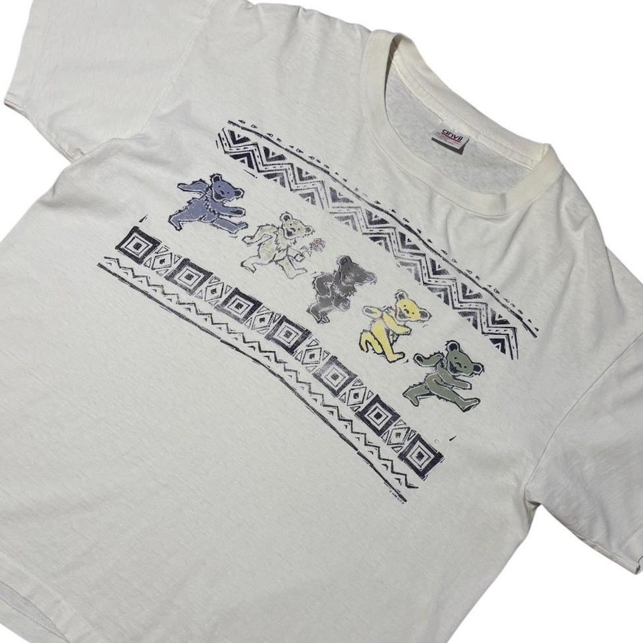 1995 Grateful Dead Dancing Bears Band Concert Merch Tour USA GDM T-shirt