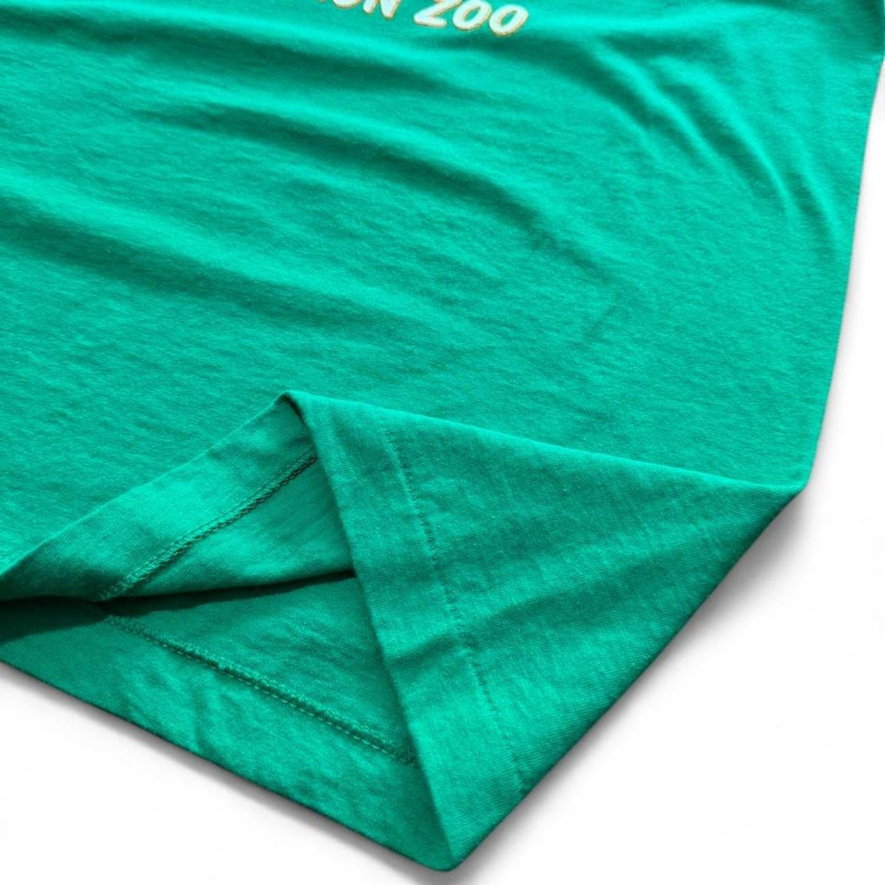 Vintage 80s Akron Zoo Snow Bowl Support Souvenir Cheetah Art T-shirt