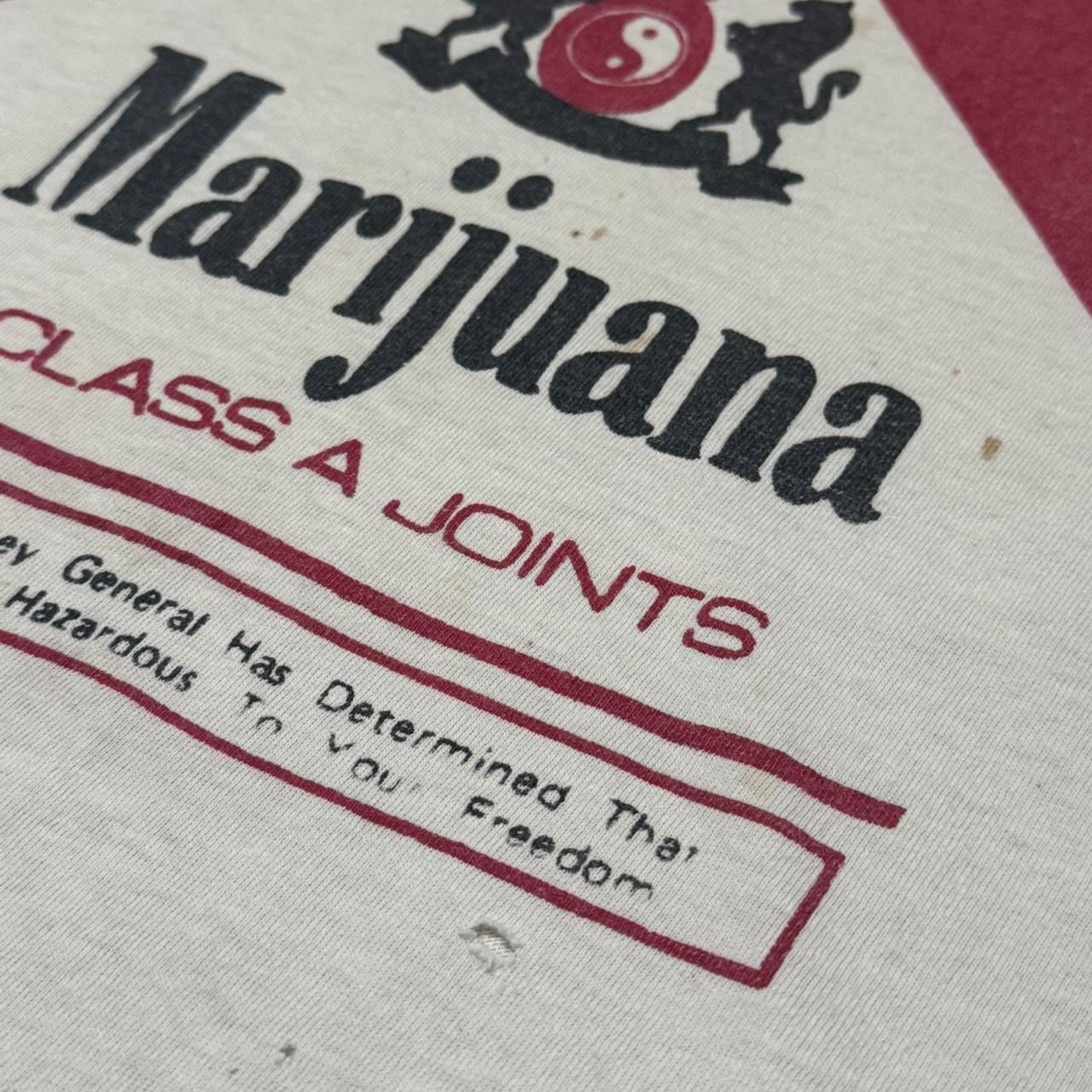 90s Marijuana Marlboro Parody Cigarette Stoner Tee