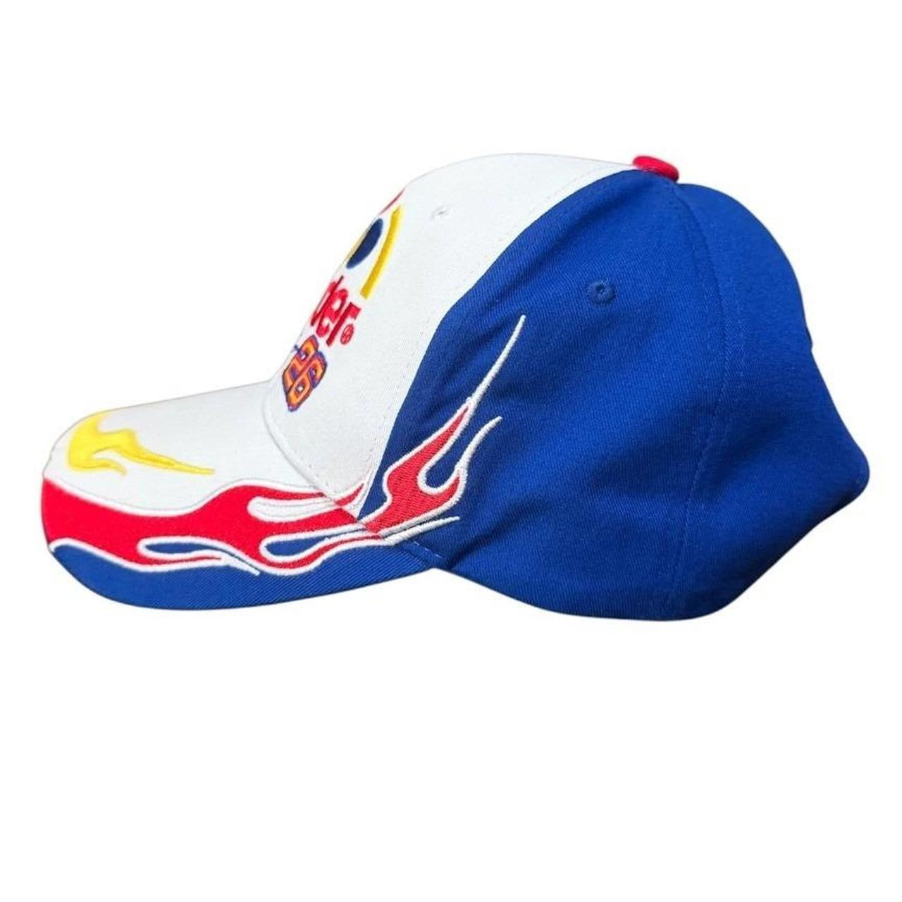 Y2K Wonder Bread Ricky Bobby 26 NASCAR Racing Flames Velcroback Hat Cap