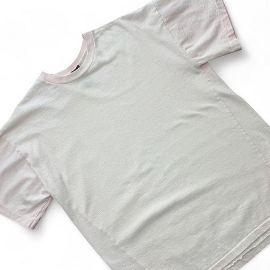 90s Light Baby Pink Hot Cotton Basic Plain Single Stitch Casual T-shirt