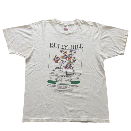 90s White Bully Hill Vineyard Winery Tee