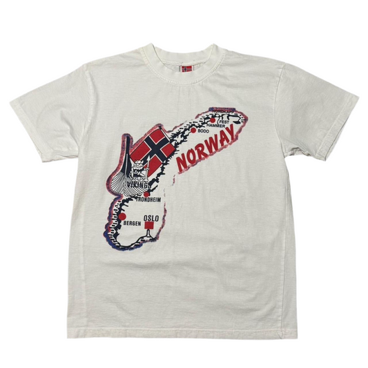 90s Norway Map Tourism Tee