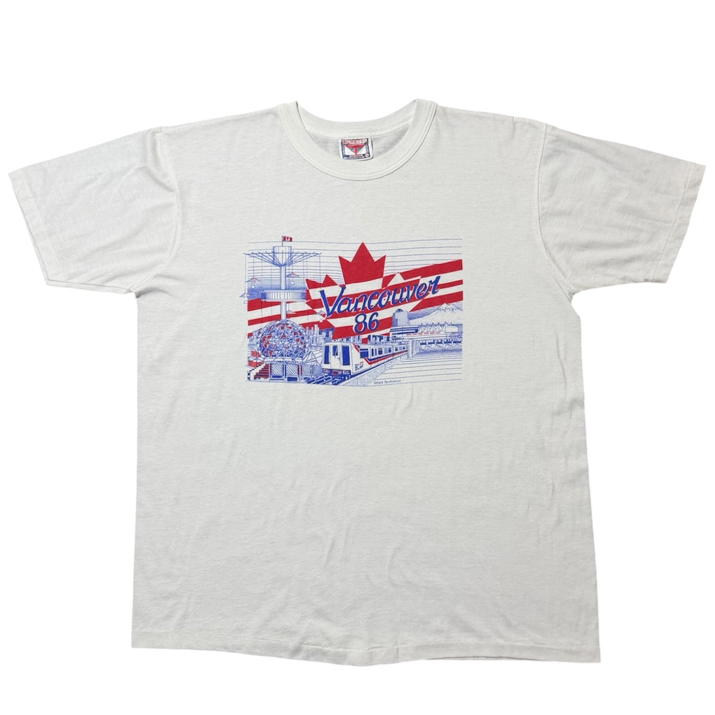 80s Vancouver Expo 86 Festival Souvenir Skytrain Graphic Tourism T-shirt