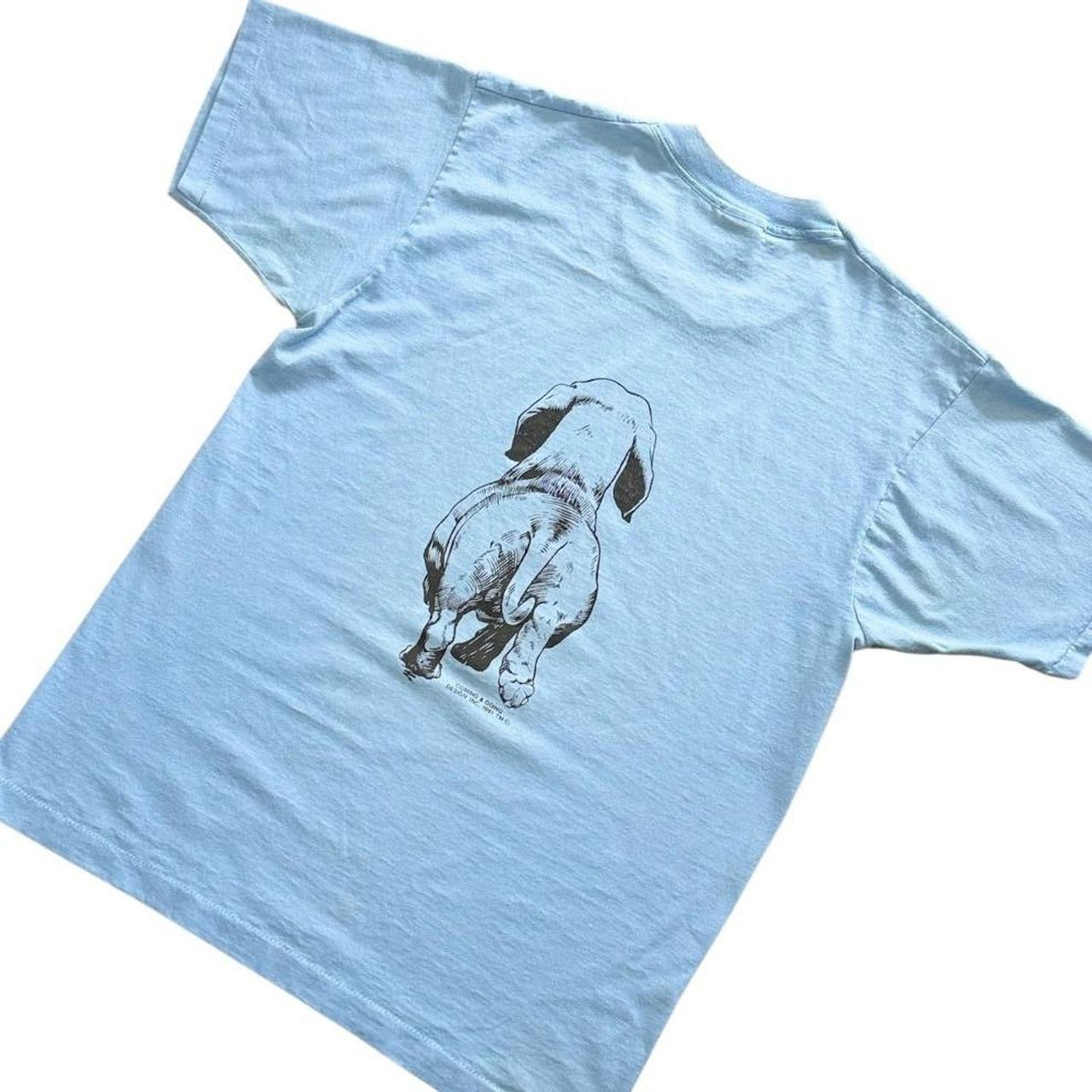 90s Dachshund Weiner Dog Puppy Cute Animal Doublesided Graphic T-shirt