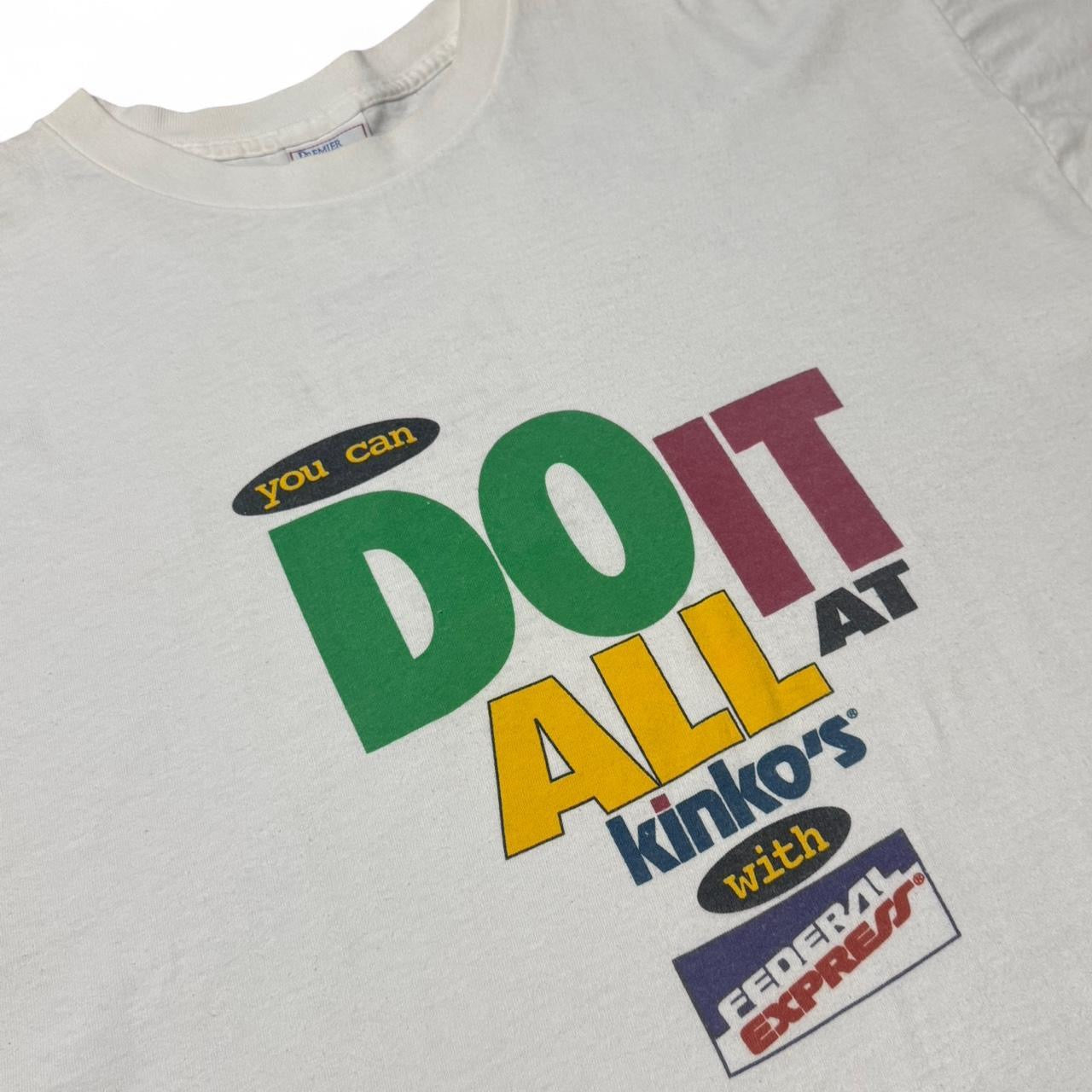 90s "Do It All At Kinko's" Graphic Design Art Printing Tee