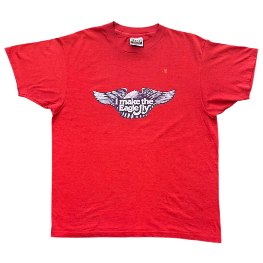 1980s Harley Davidson Motorcycle Dealers Network  "I Make the Eagle Fly" Tee