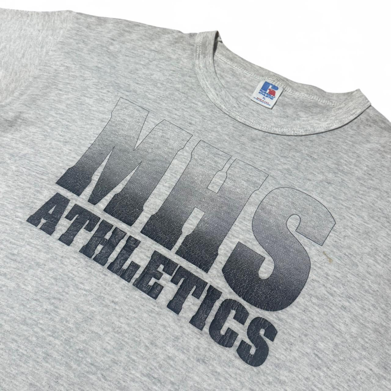 80s Triblend Heather Grey MHS Athletics Graphic Sportswear Tee
