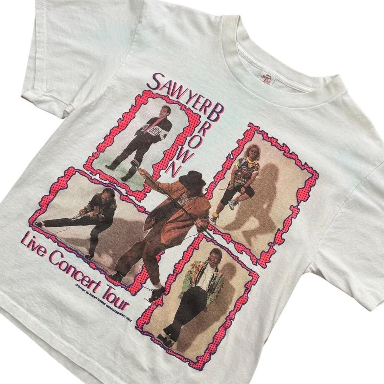 90s Sawyer Brown Live Concert 92 Country Band Tour Merch Graphic T-Shirt