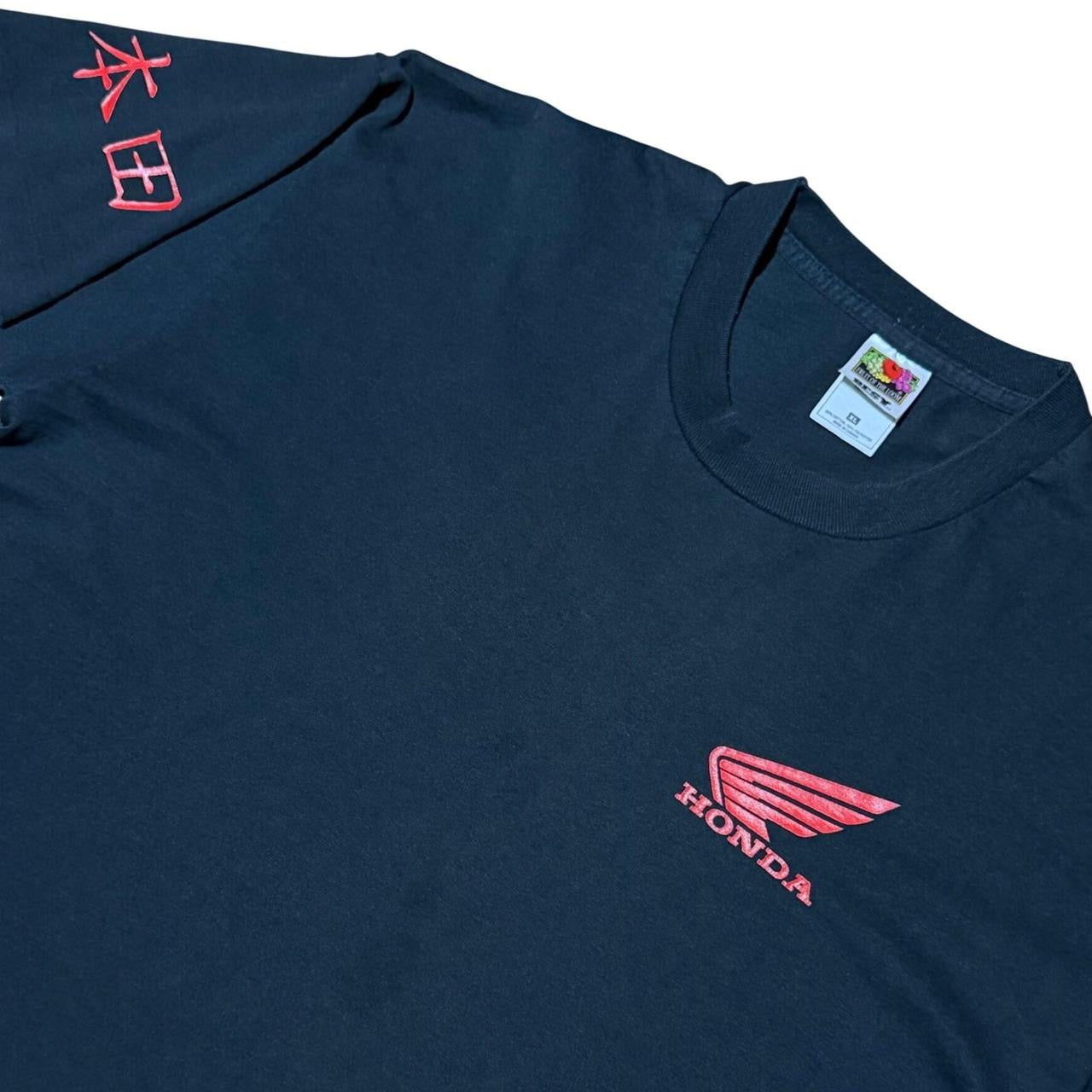 90s Honda Shadow Wing Canada Racing Auto Car Mechanic Kanji T-Shirt