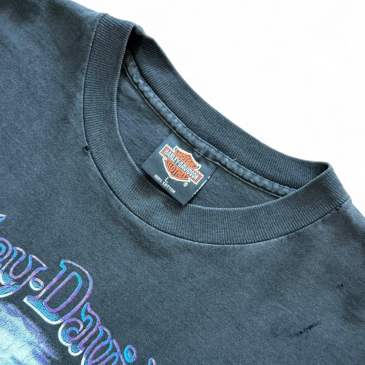Vintage ‘93 Thrashed Harley Davidson Athens Greece Biker Motorcycle T-shirt
