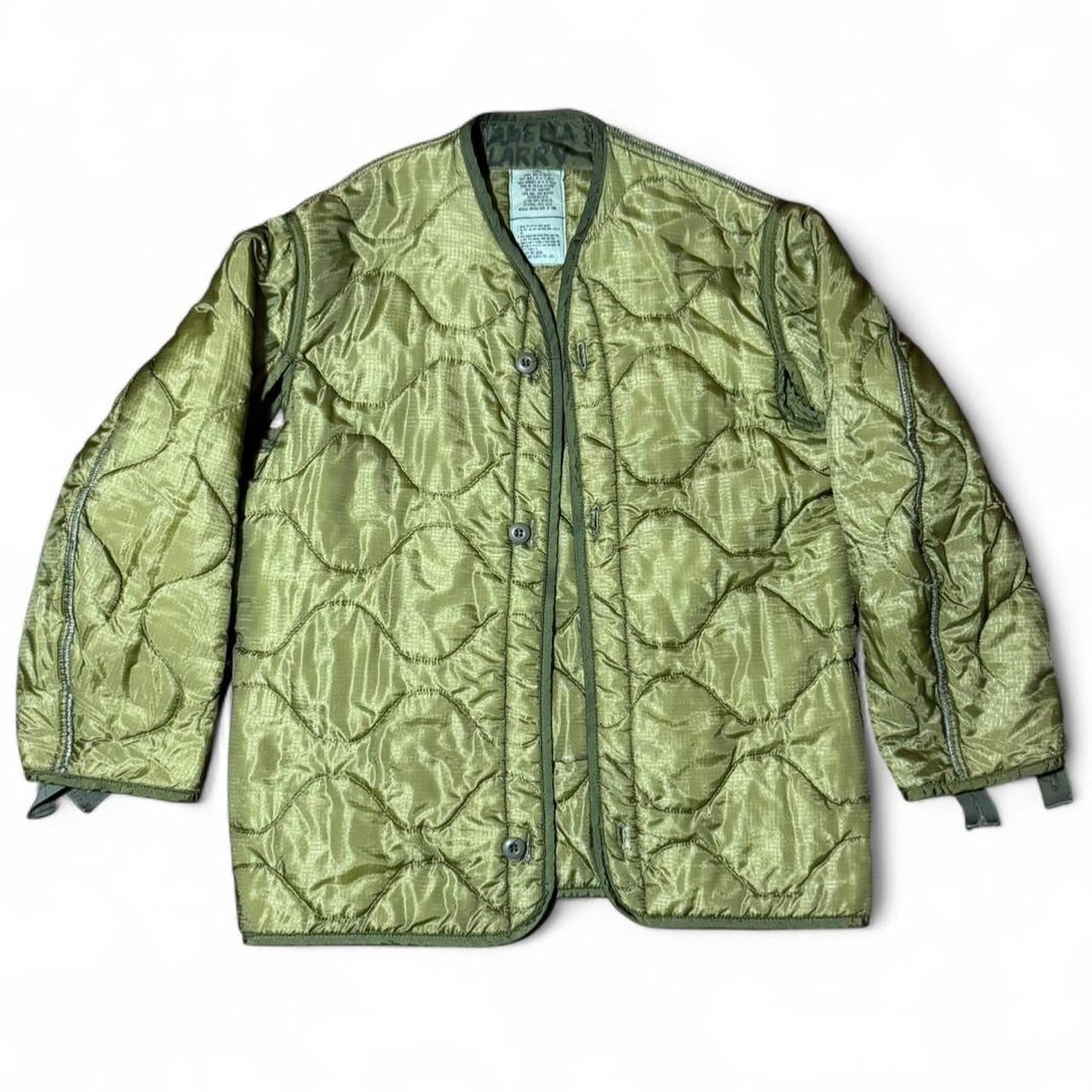 Vintage U.S. Military M-65 Field Jacket Army Green Quilted Liner