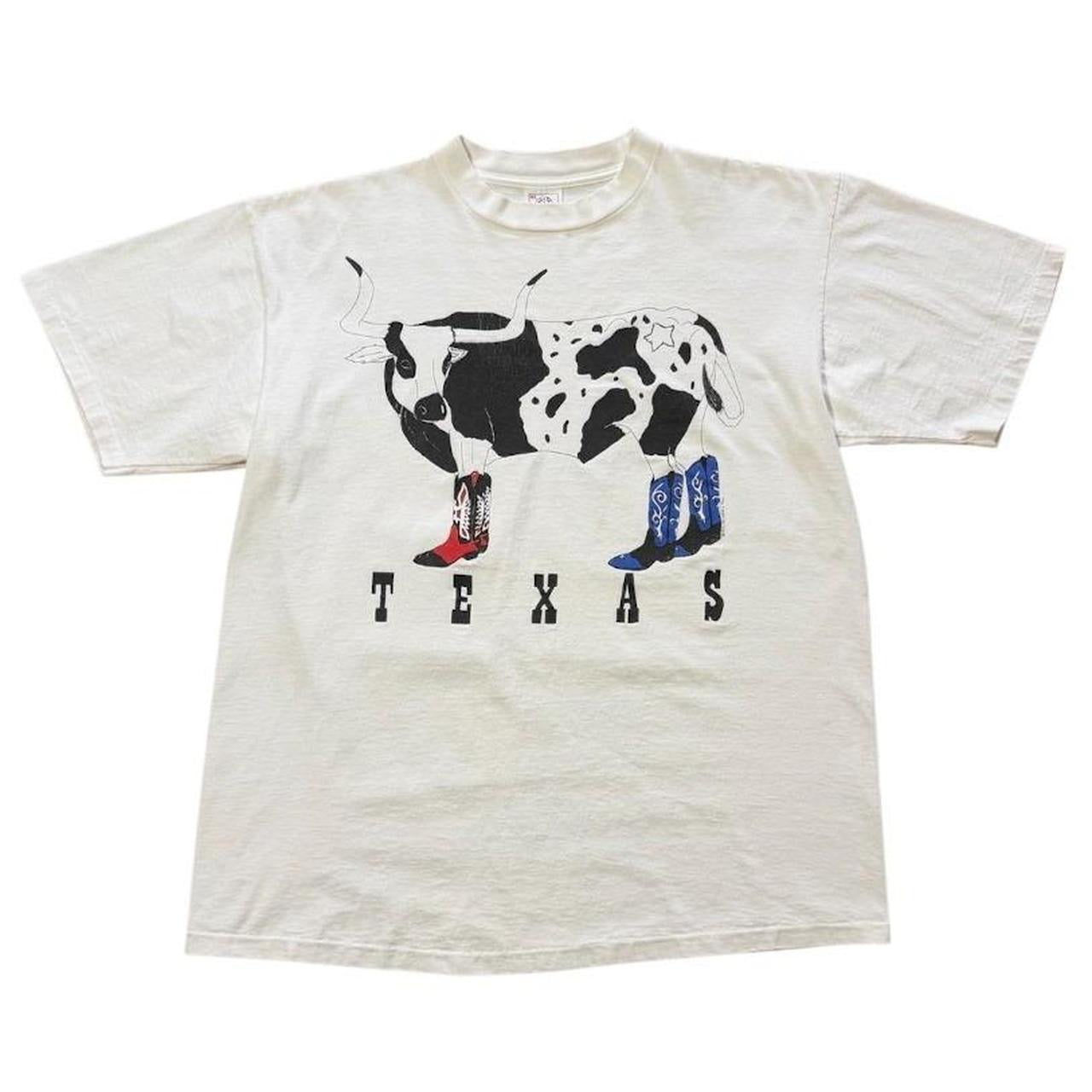 90s Texas State Longhorn Cow Western Cowboy Americana Graphic T-shirt