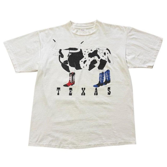 90s Texas State Longhorn Cow Western Cowboy Americana Graphic T-shirt