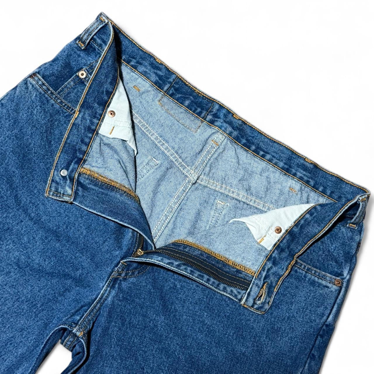 90s Orange Tab Levi’s Blue Wash Cutoff Denim Jean Shorts