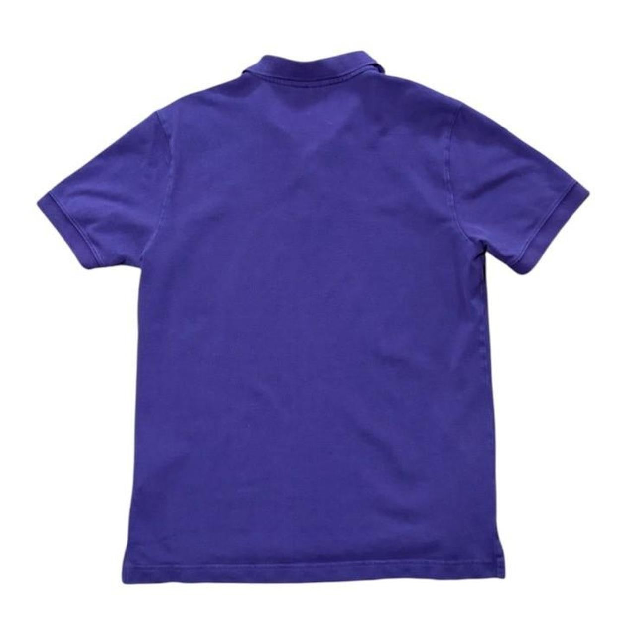 Y2K 90s Nike Check Swoosh Purple Pique Futura Logo Polo Shirt