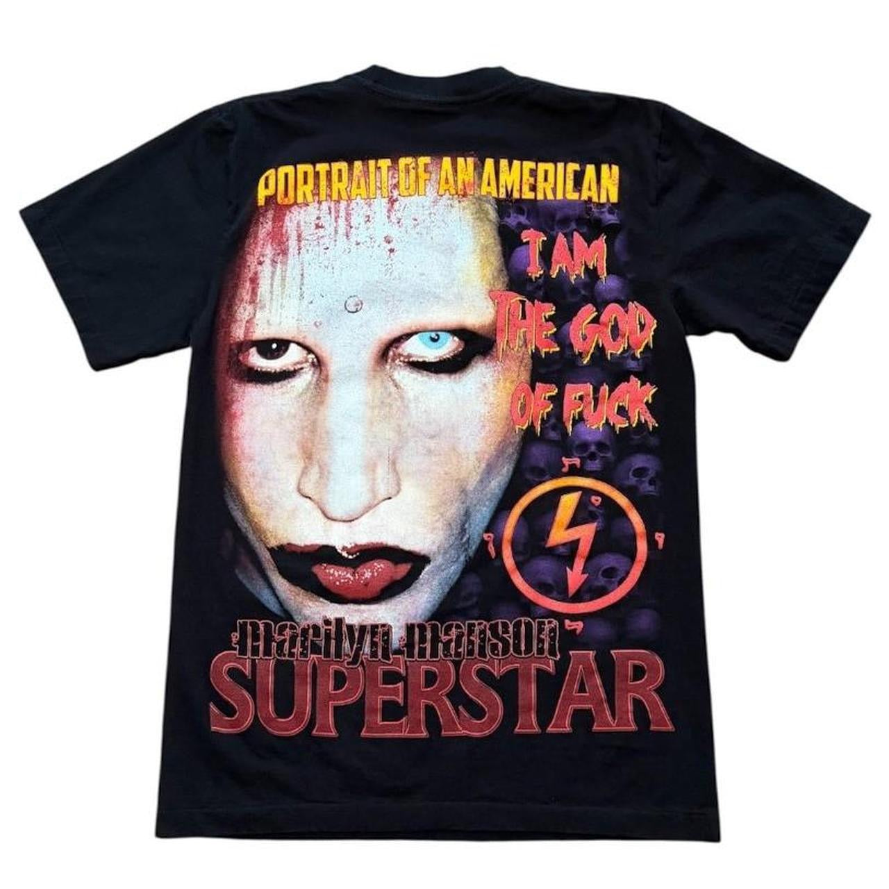 Y2K Marilyn Manson Antichrist Superstar Concert Merch Band Tour T-shirt