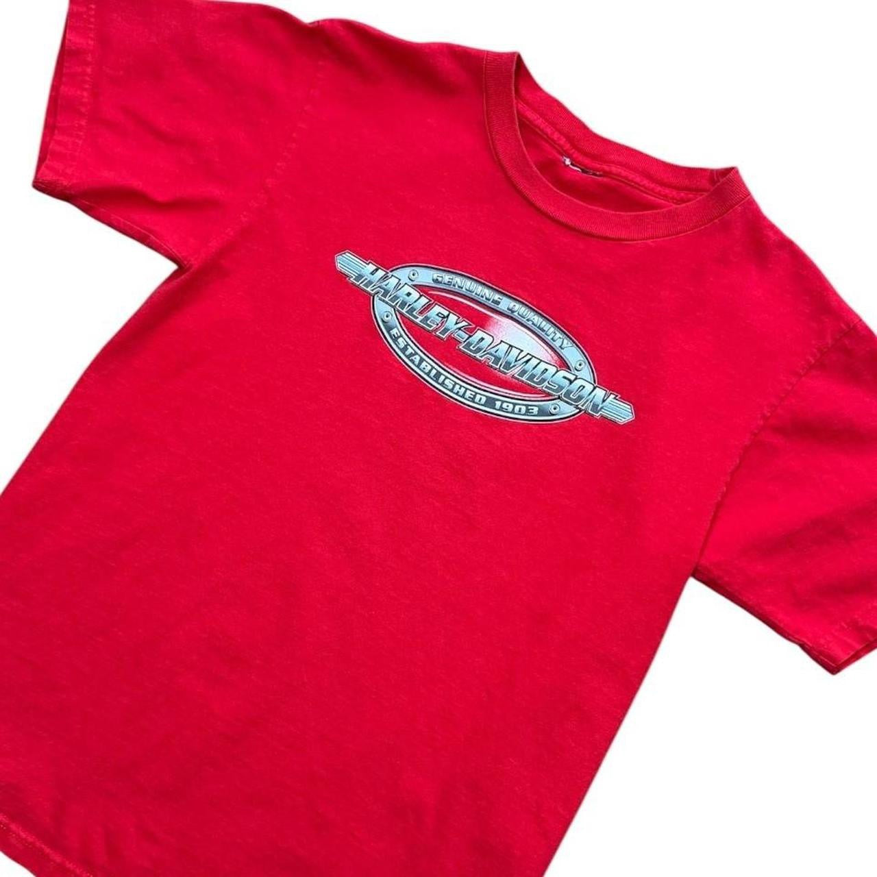 90s Y2K Harley Davidson Montreal Quebec Biker Motorcycle Graphic T-shirt