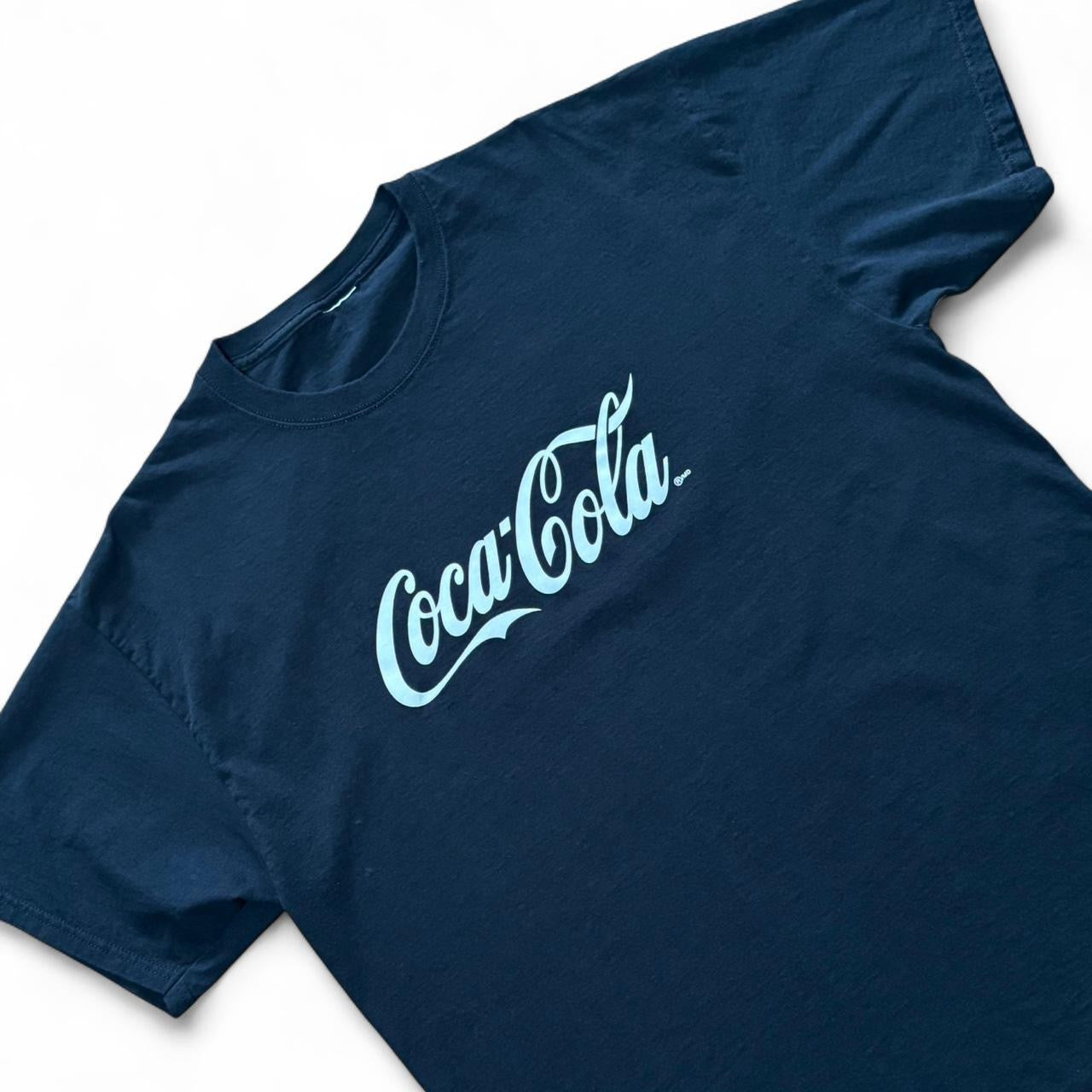 Y2K Coca-Cola Coke Spellout Logo Graphic Brand Promo Tee