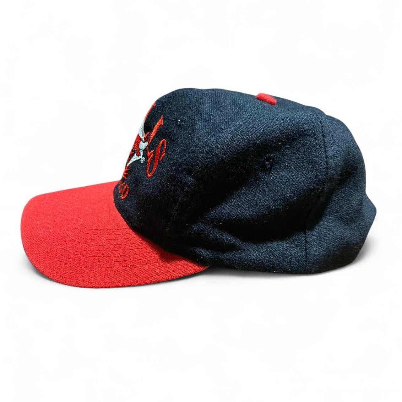 Vintage 90s Chicago Bulls Signature Logo NBA Basketball Snapback Hat