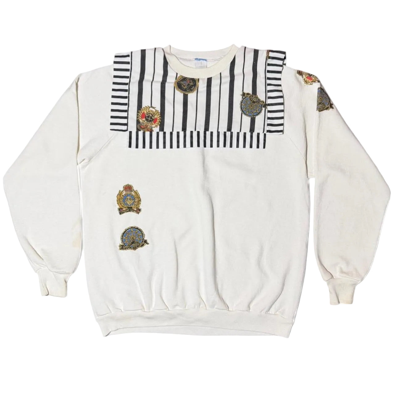 90s Marina Bay Sailor Yacht Club Crested Emblem Sweater