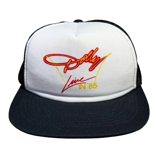 Vintage Dolly Parton Live in '85 Concert Country Music Tour Merch Snapback Hat