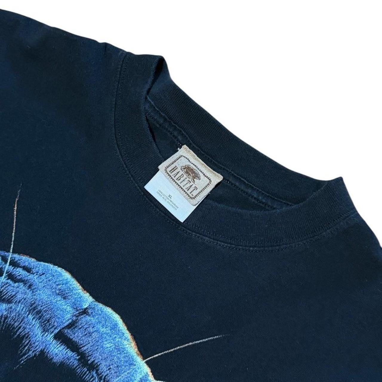 90s Habitat Black Panther Animal Nature Jungle Cat Art Graphic T-Shirt