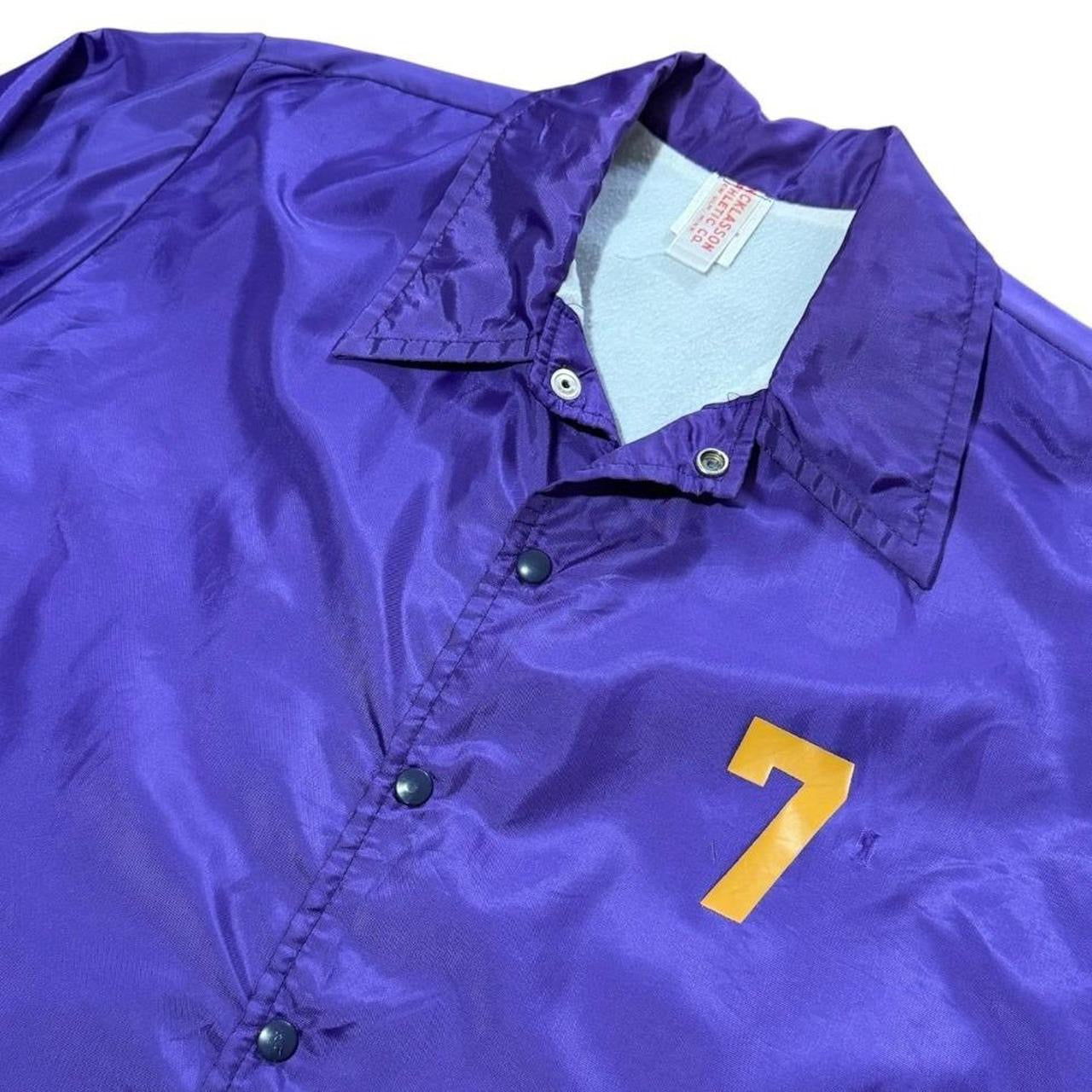 70s Nicklasson Athletic Purple Mohawk Baseball Coaches Sport Snap Jacket