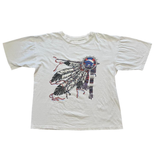 90s Aboriginal Dreamcatcher Feather Graphic Tee