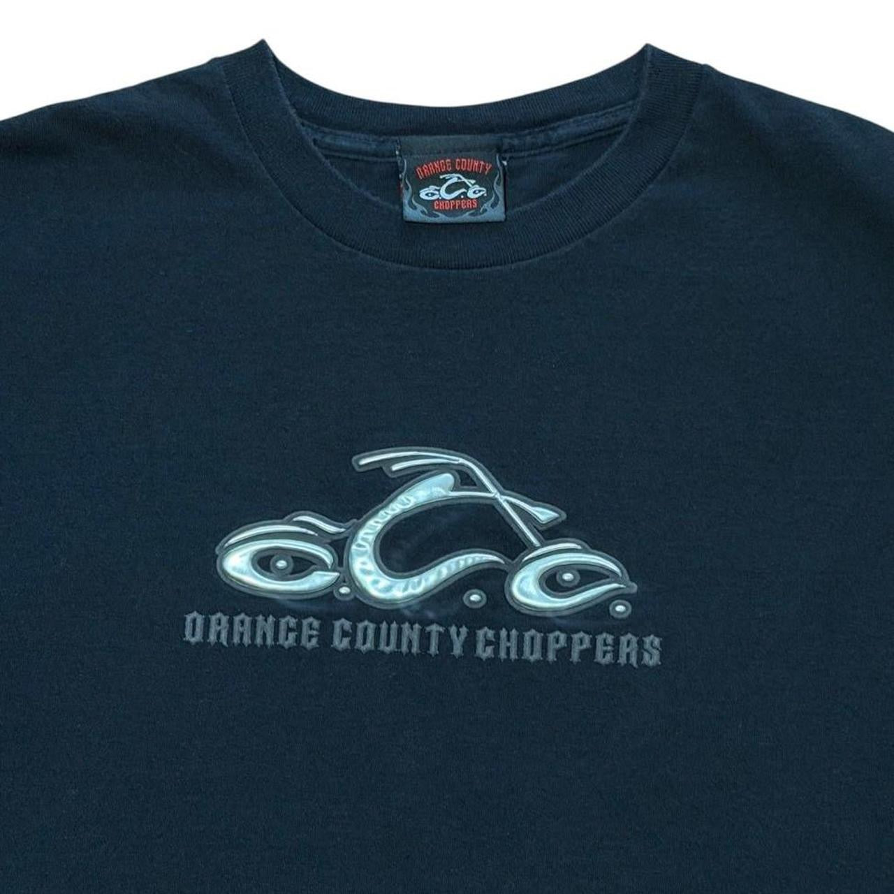 Y2K Orange County Choppers Biker Motorcycle OCC Logo Graphic T-Shirt