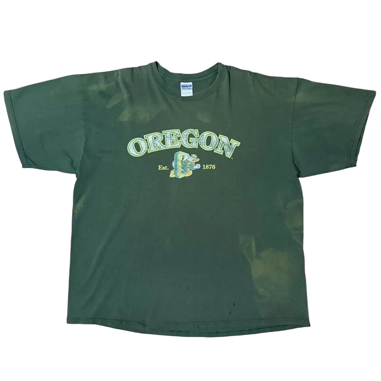 90s Thrash & Faded Oregon Ducks NCAA Football Sports Tee