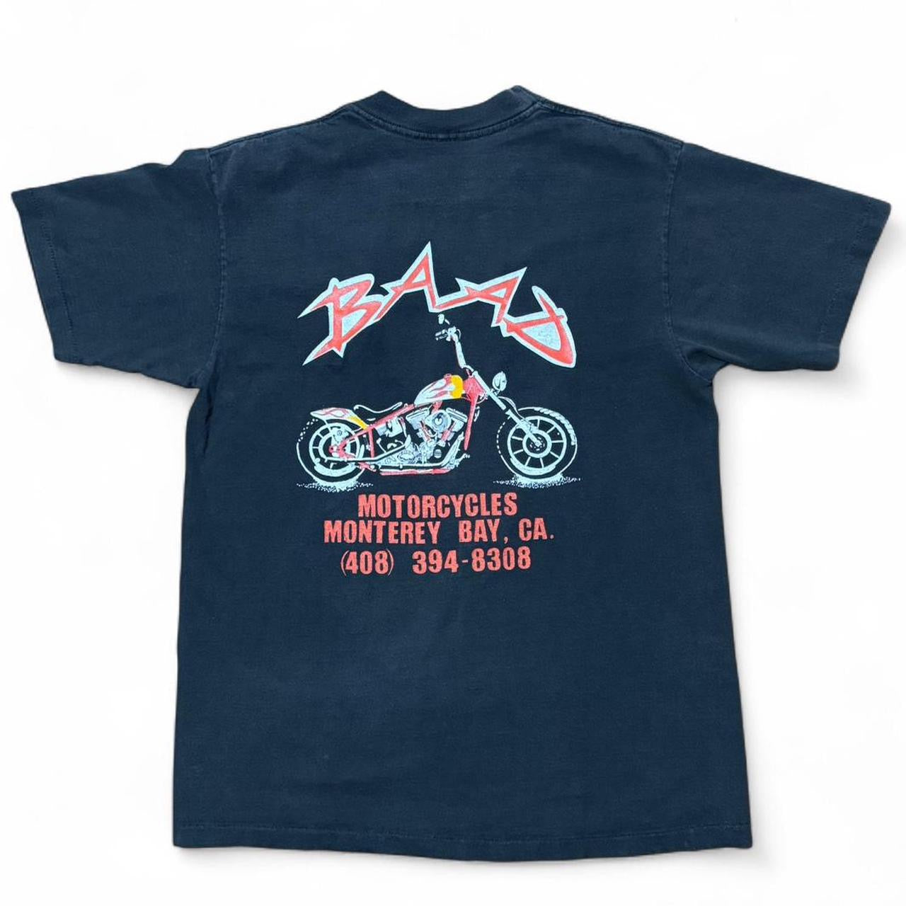 1989 Flaming Eagle Faded Harley Davidson Biker Tee
