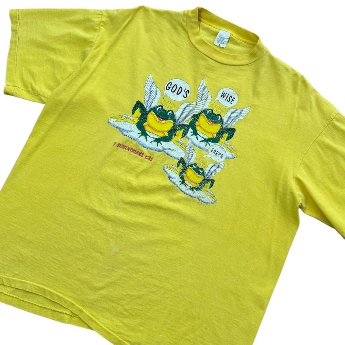 90s Budweiser Frogs Christian Parody Religious Jesus Corinthians T-shirt