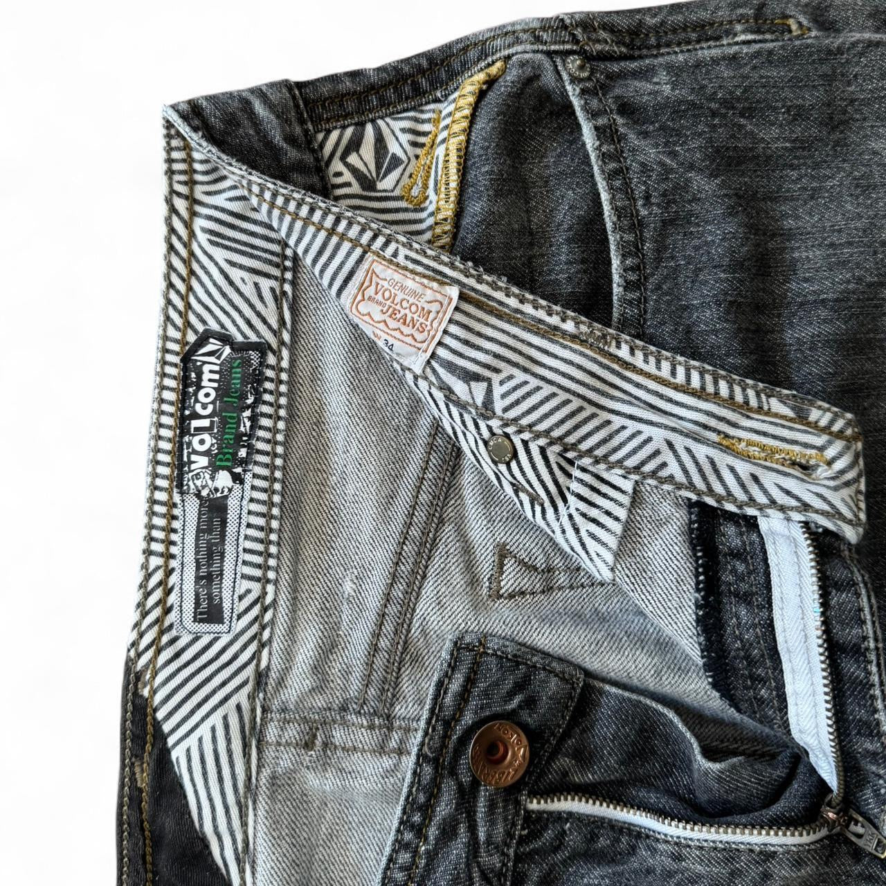 Y2K Volcom Grey Skate Jeans