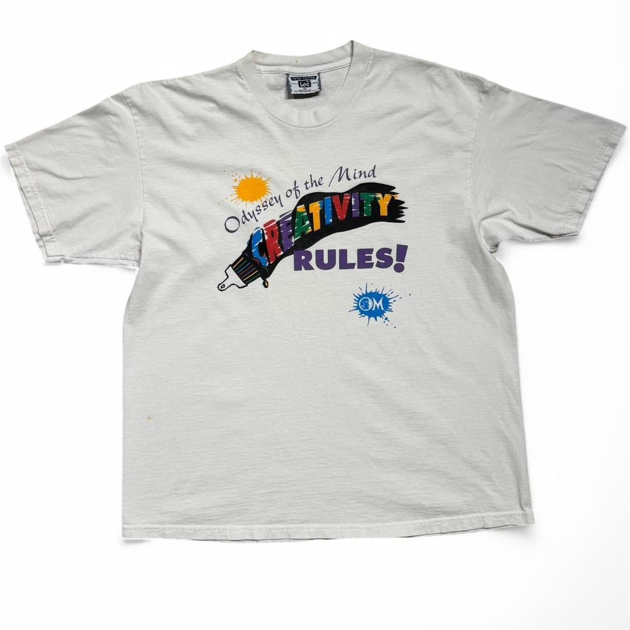 90s "Creativity Rules" Art Tee