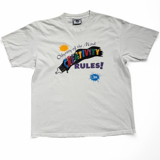 90s "Creativity Rules" Art Tee