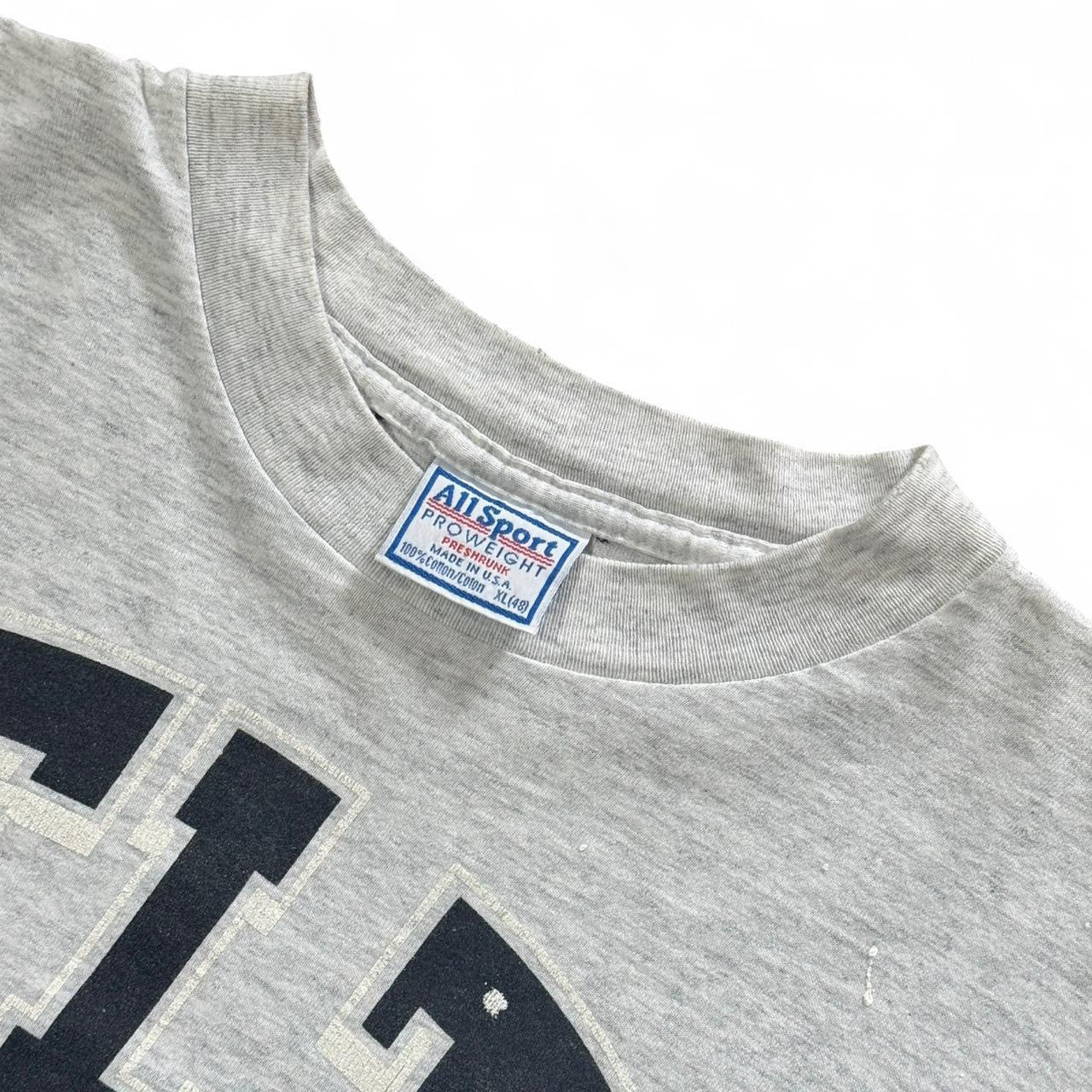 90s Heather Grey Delta Mustangs Reebok Retro Baseball Tee