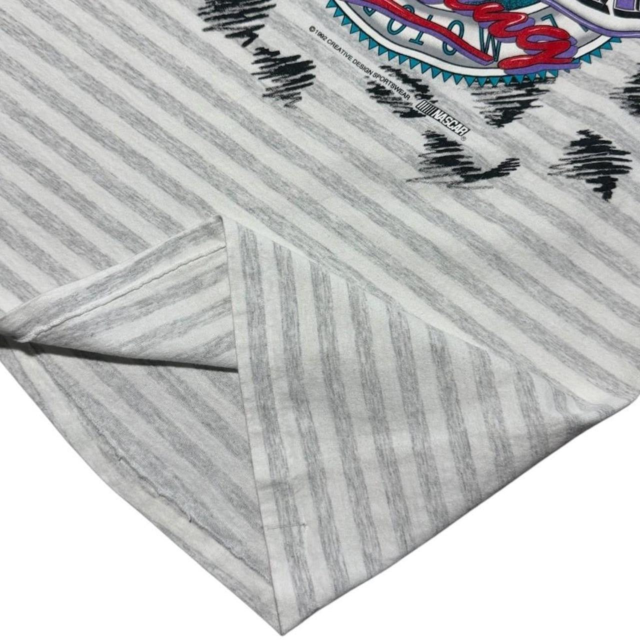 90s NASCAR Racing Stripe Single Stitch USA Retro Car Art Graphic T-shirt