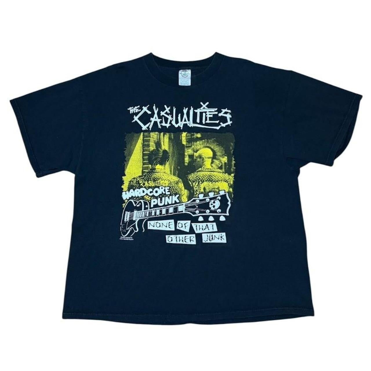 Y2K The Casualties Hardcore Punk Band Concert Tour Merch Graphic T-Shirt