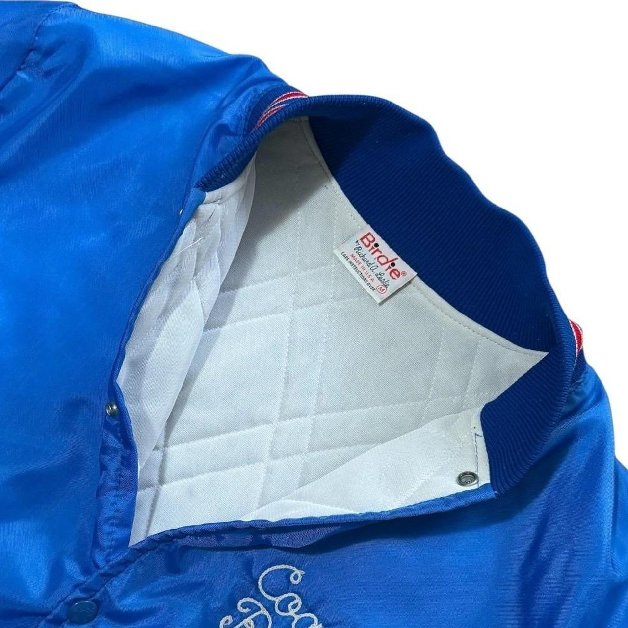 80s Birdie Conestoga Valley Soccer Coach Satin Bomber Button Up Jacket