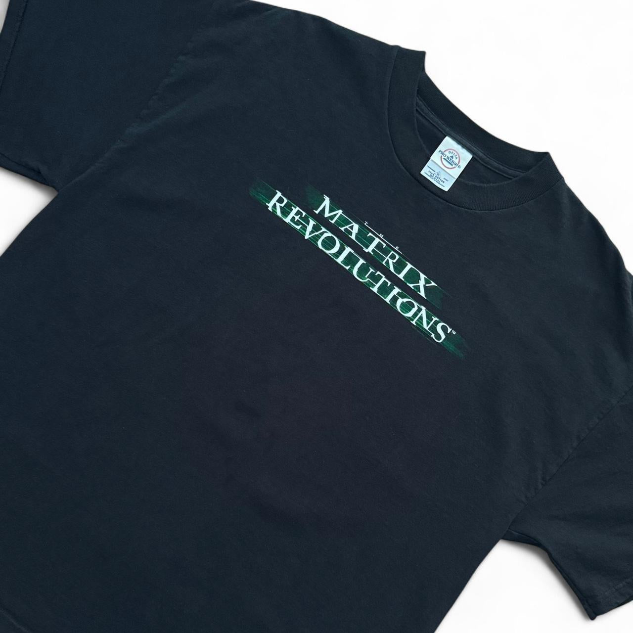 Y2K Matrix Revolutions Movie Promo Graphic Cyber Punk Sci-Fi T-shirt