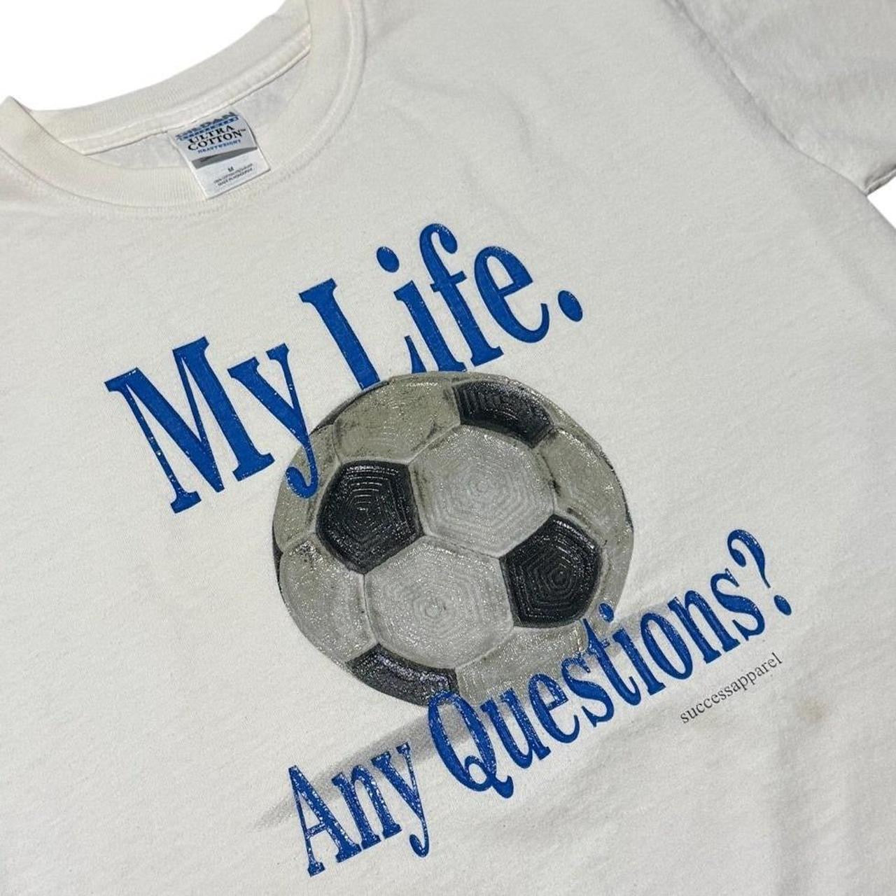 Vintage Y2K Soccer My Life Football 3D Print Graphic Retro Funny Sports T-shirt