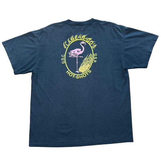 90s Utah State Prison Inmate Firefighters Flame-In-Gos Hot Shots Tee