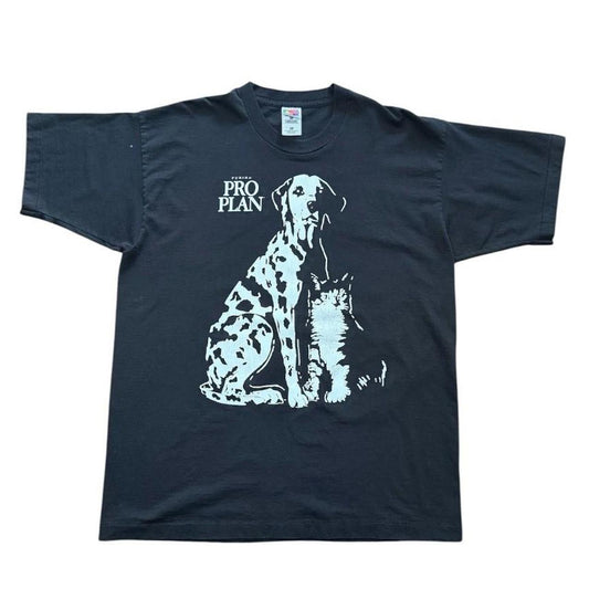 90s Purina Pro Plan Dog Cat Animal Pet Cute Kitten Puppy Graphic T-Shirt
