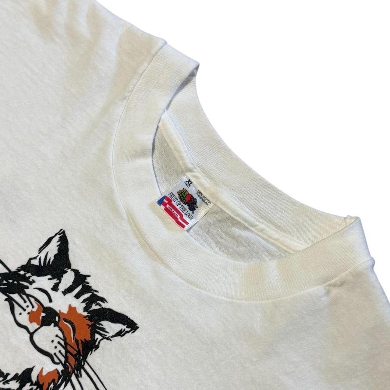 90s Calico Cat Oldland Art Cute Kitty Kitten Doublesided Graphic T-shirt