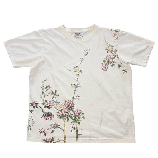 90s Northern Reflections Birds Floral Cute Flowers Animal Nature T-shirt