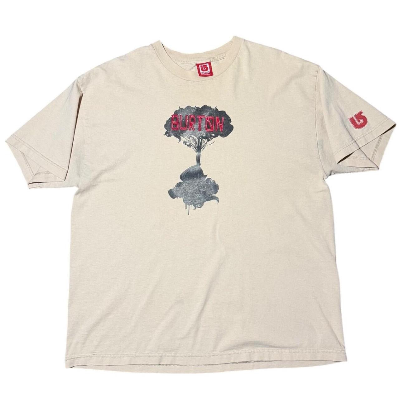 90s Y2K Burton Snowboards Embroidered Graphic Surf Skater Sports T-shirt