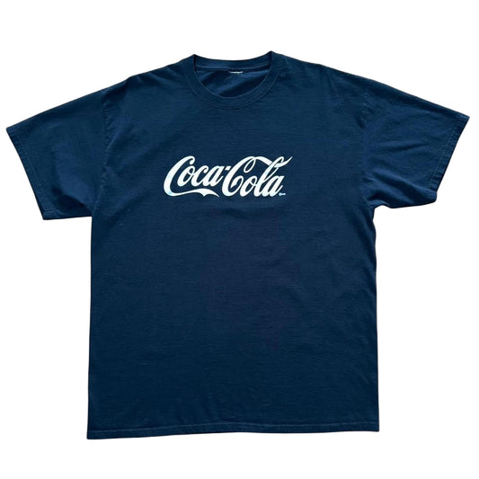 Y2K Coca-Cola Coke Spellout Logo Graphic Brand Promo Tee
