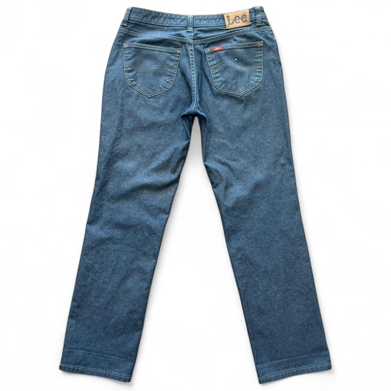 Vintage Lee Dark Blue Wash Waxed Canvas Denim Red Tag Prestige Jeans